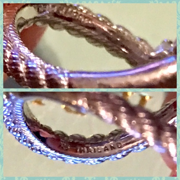 💚JUDITH RIPKA OPENWORK EMERALD HEART RING - Picture 8 of 8